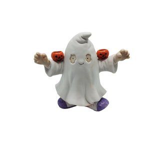Vintage Trenditions Halloween Trick or Treating Bisque Ghost Figurine